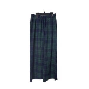 Edikted Green & Blue Plaid Pajama Pants S